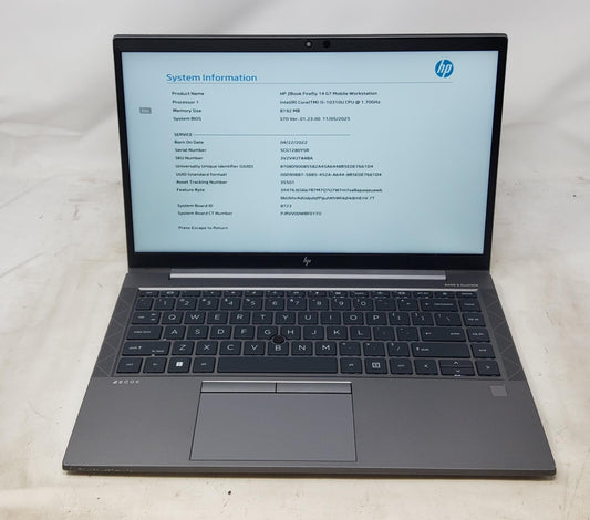 ZBOOK FIREFLY 14 G7 | Grade C | 8 GB RAM | i5-10310U | 256 GB SSD | NO OS
